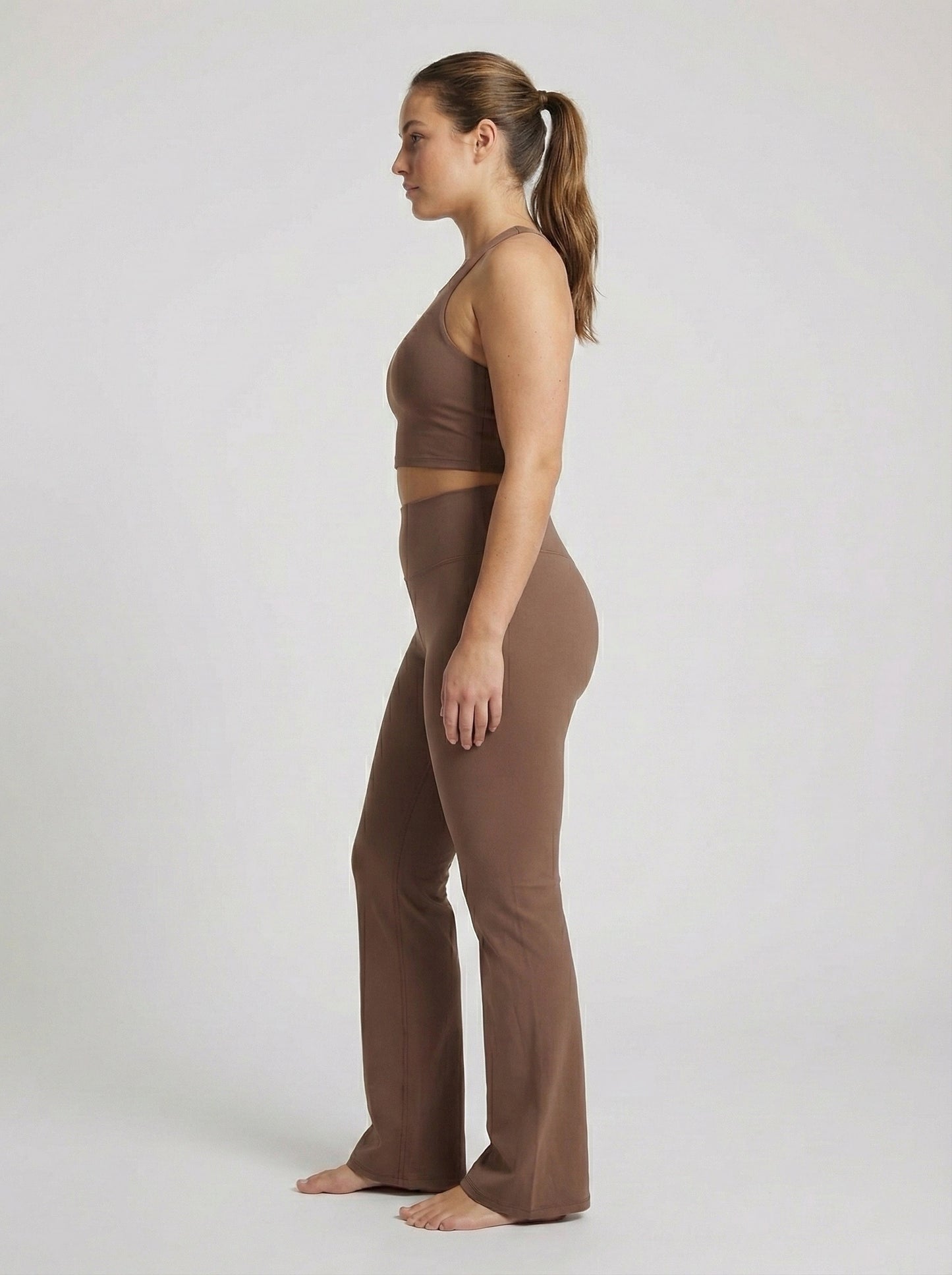 Flare Leggings Mocha - Stylisch & Bequem
